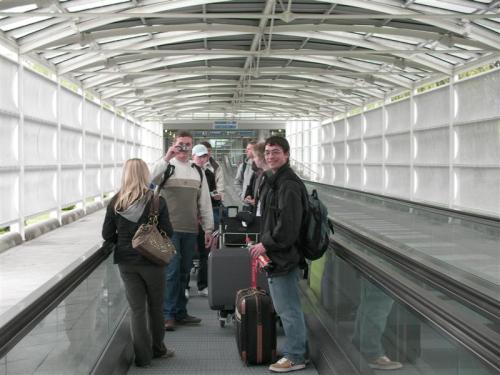 Auf dem Weg zum Terminal in Muenchen